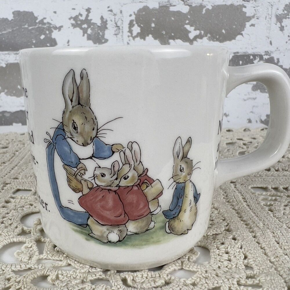 Wedgwood 1991 Peter Rabbit Child's Cup Mug Beatrix Potter‎ England